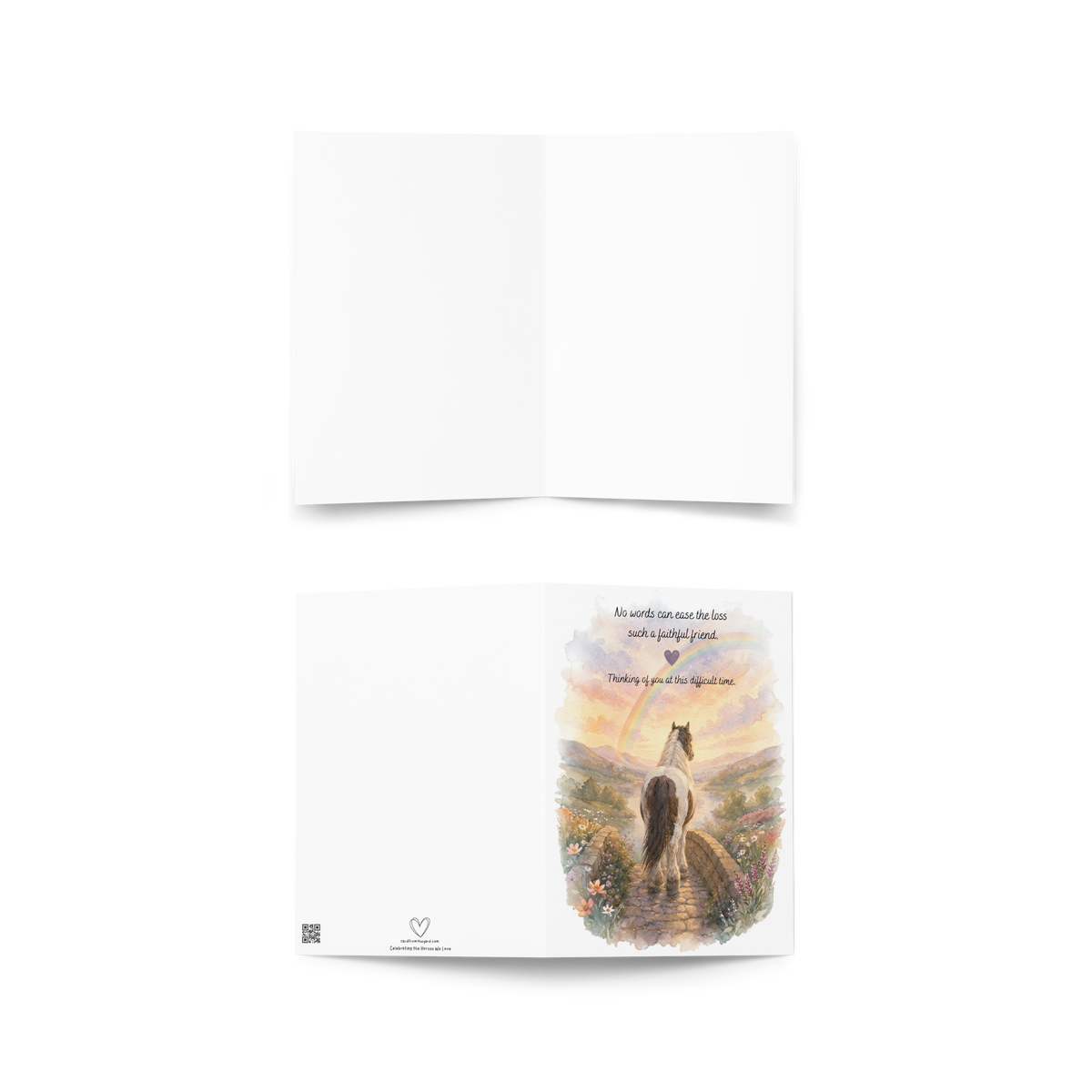 In Loving Memory — Equestrian Sympathy Card