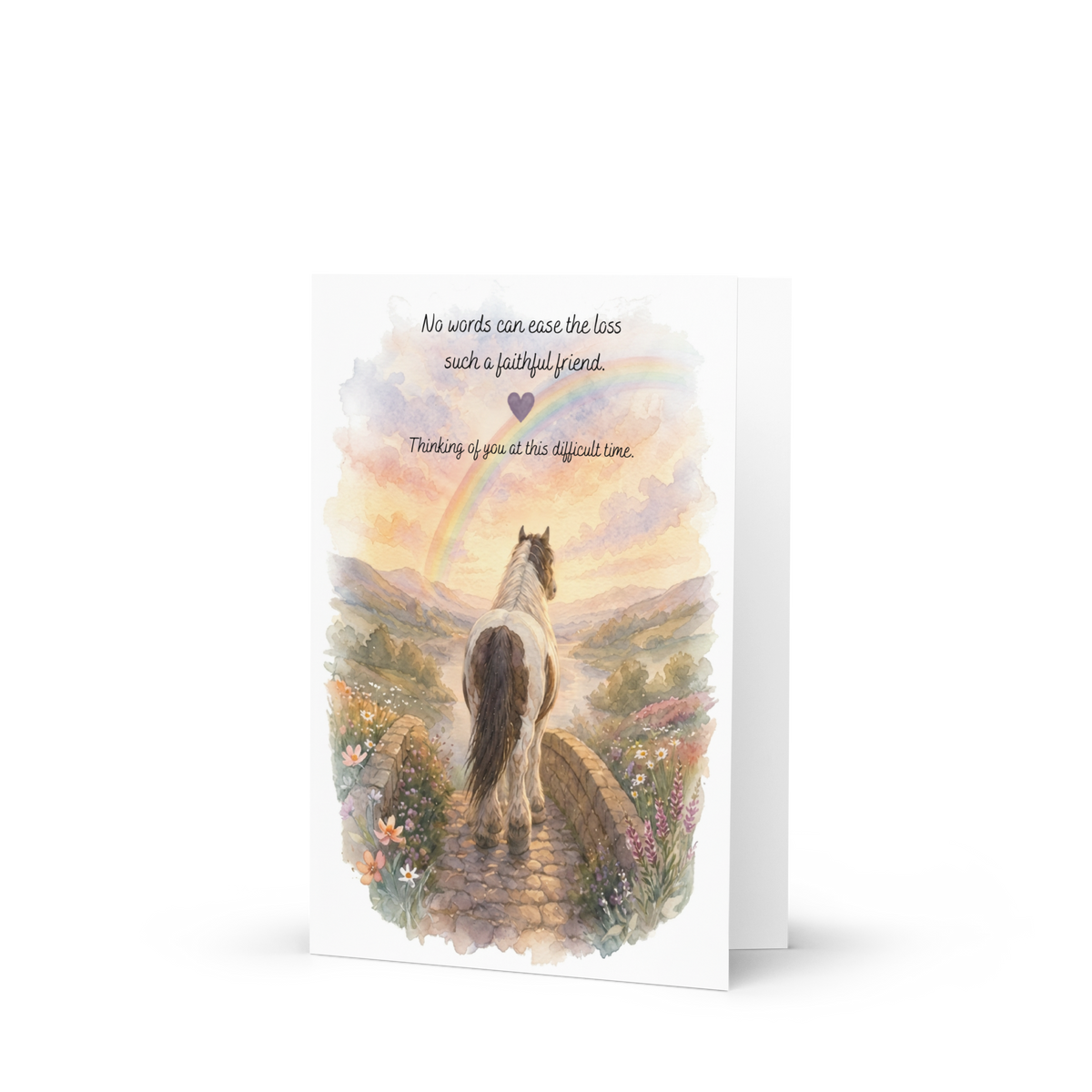 In Loving Memory — Equestrian Sympathy Card