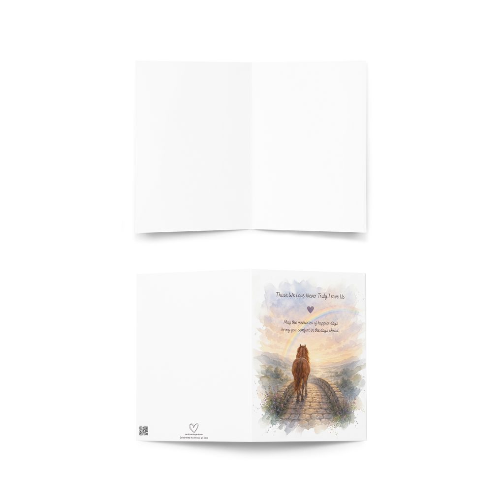 Forever in Your Heart — Equestrian Sympathy Card