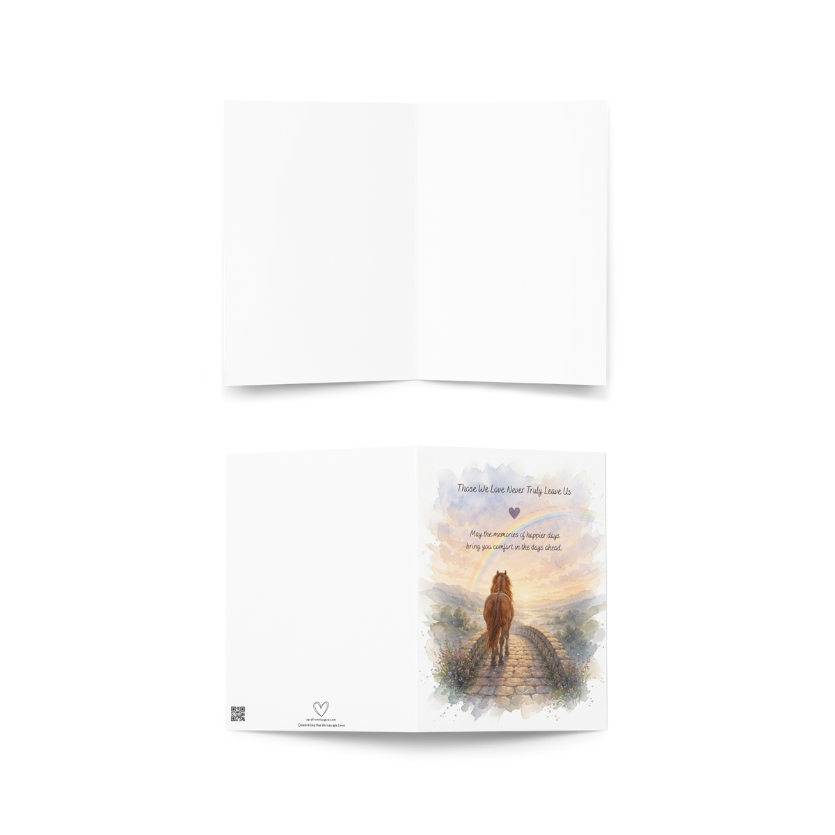 Forever in Your Heart — Equestrian Sympathy Card