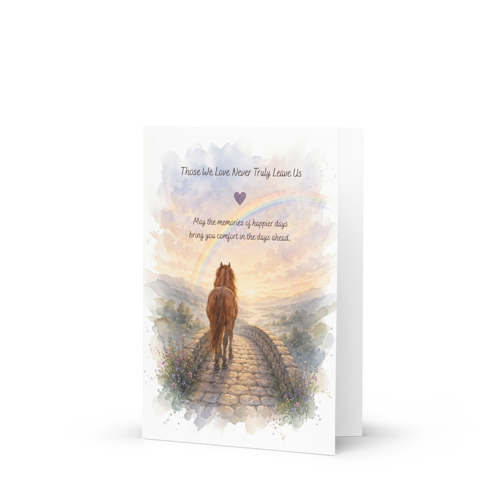 Forever in Your Heart — Equestrian Sympathy Card