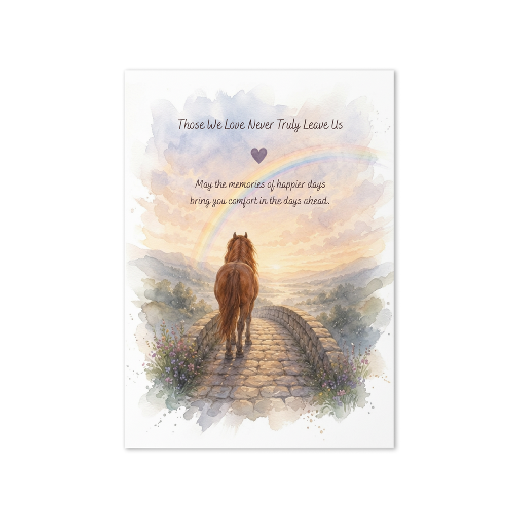 Forever in Your Heart — Equestrian Sympathy Card