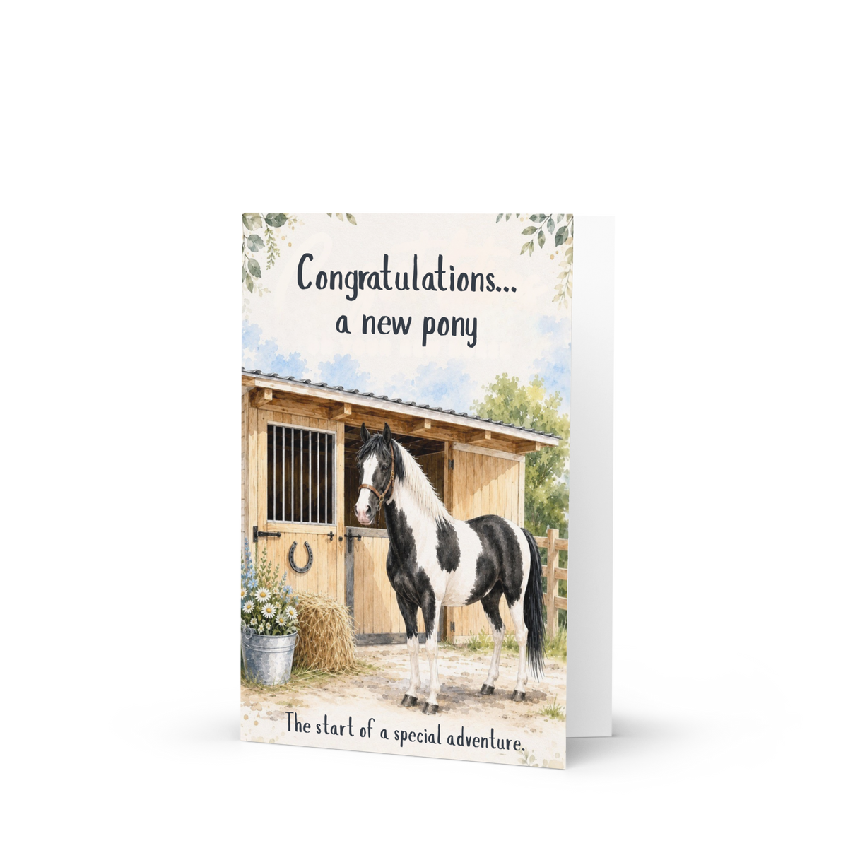 New Pony Day Card — Congratulations on Your New Pony