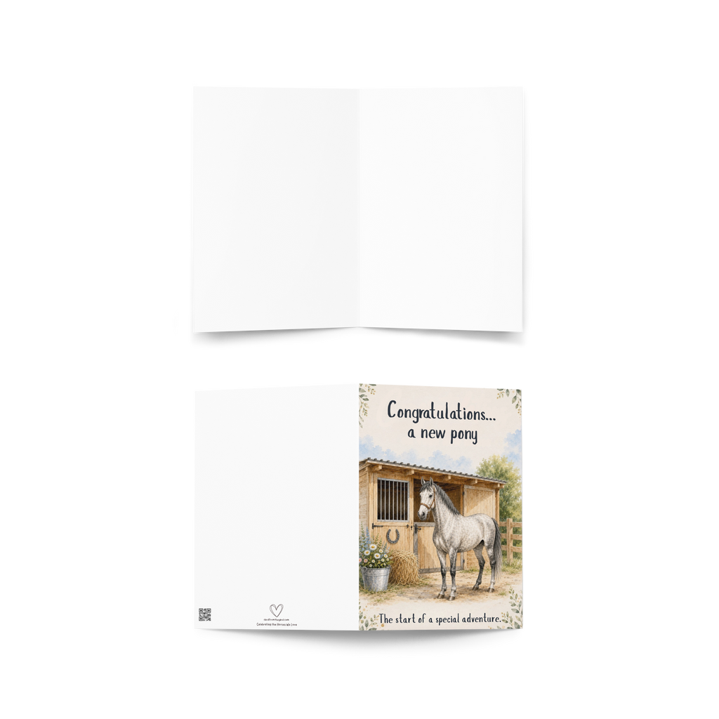 New Pony Day Card — Congratulations on Your New Pony