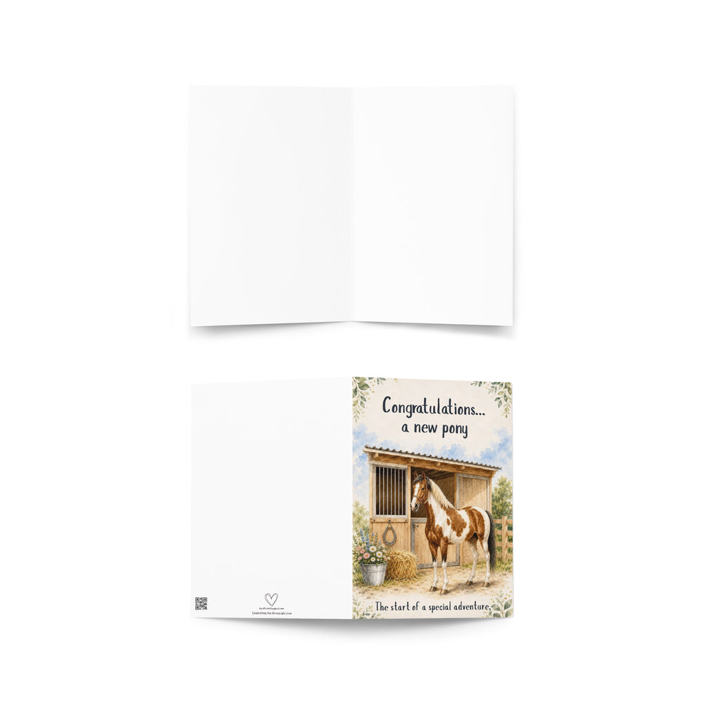 New Pony Day Card — Congratulations on Your New Pony