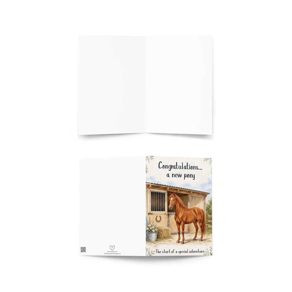New Pony Day Card — Congratulations on Your New Pony