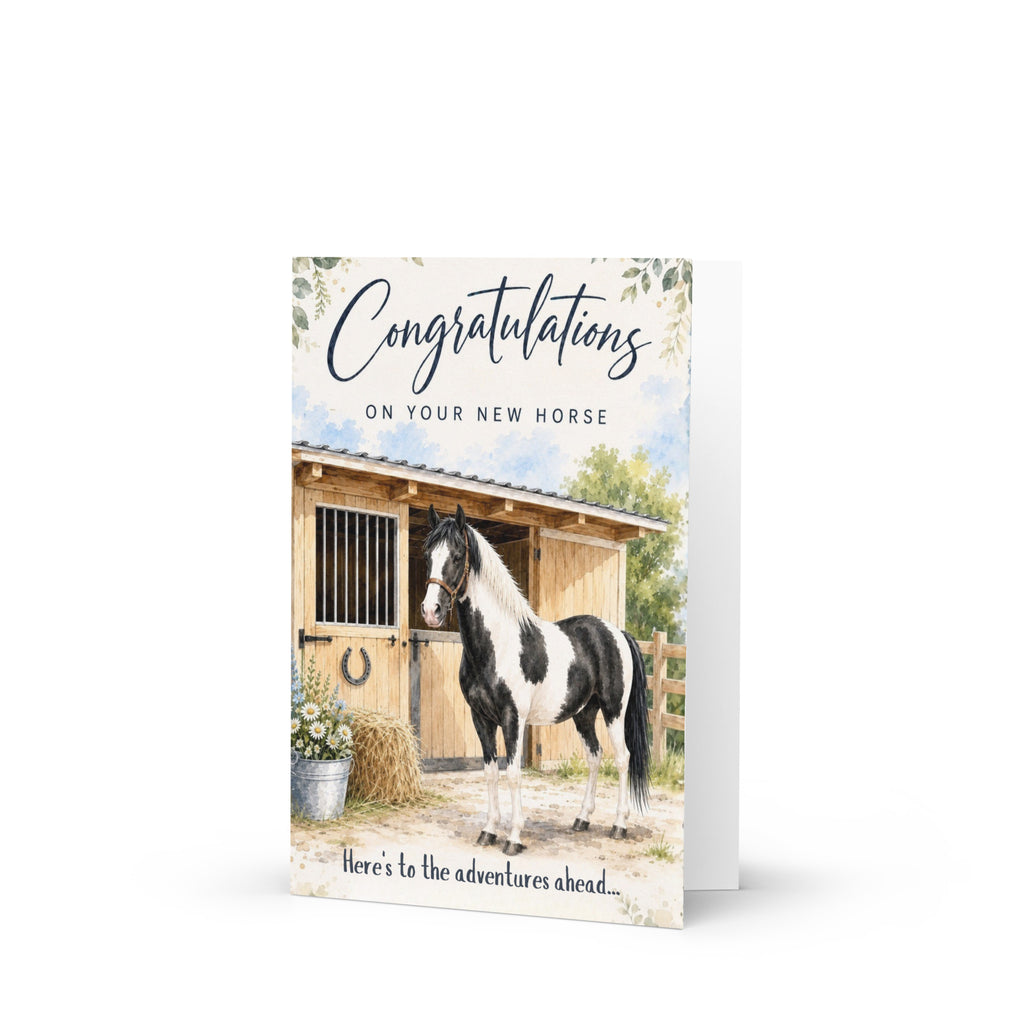 New Horse Day Card — Congratulations on Your New Horse