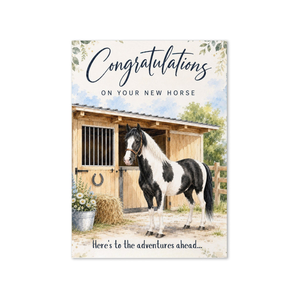 New Horse Day Card — Congratulations on Your New Horse