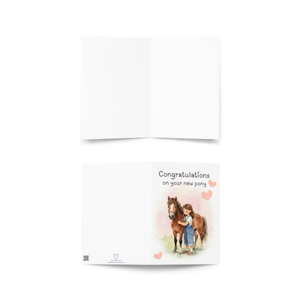New Pony Day Card — Congratulations on Your New Pony
