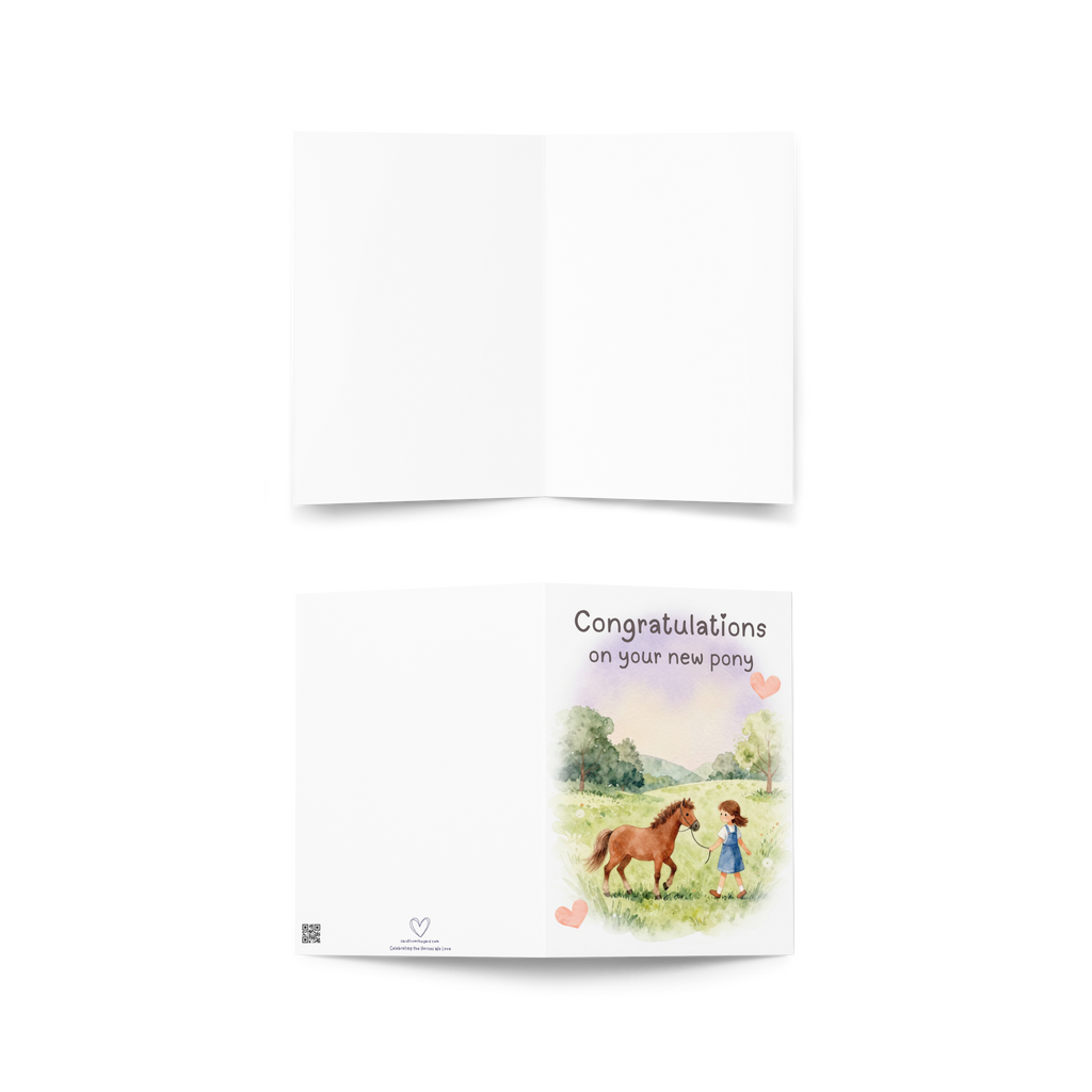 New Pony Day Card — Congratulations on Your New Pony