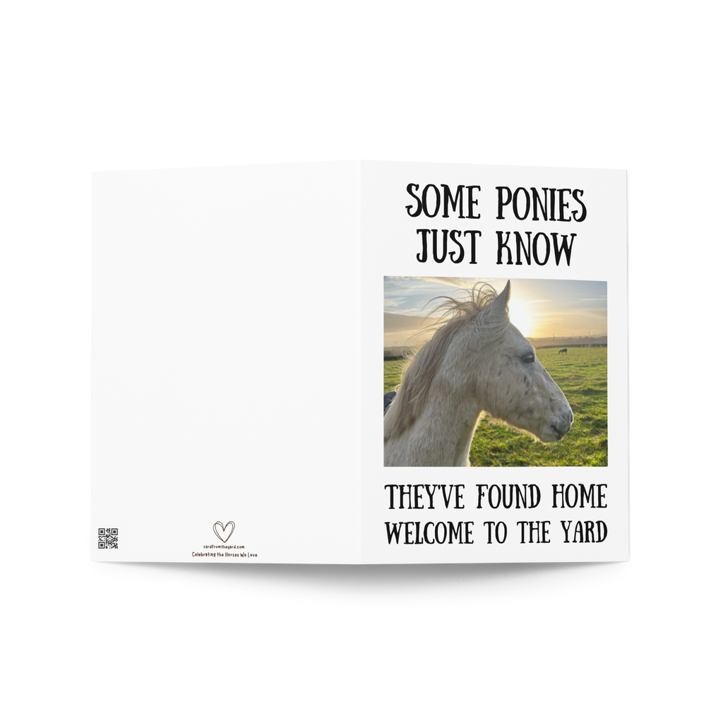 Some Ponies Just Know — Equestrian Greeting Card