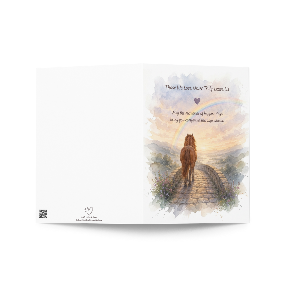 Forever in Your Heart — Equestrian Sympathy Card