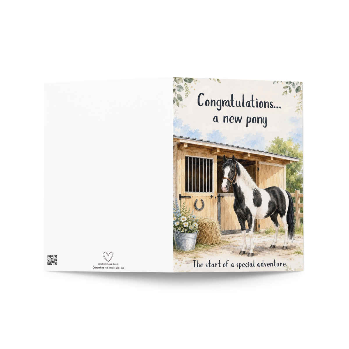 New Pony Day Card — Congratulations on Your New Pony