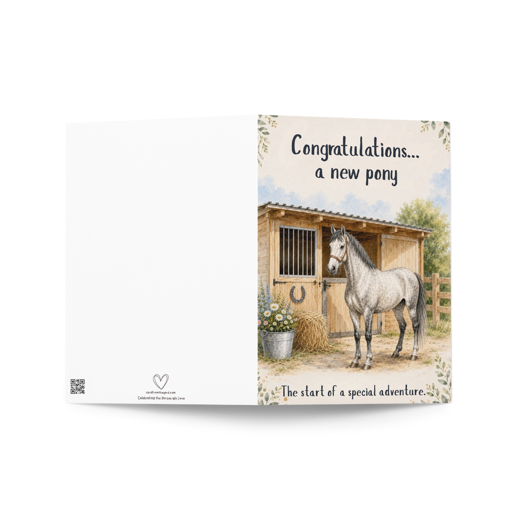New Pony Day Card — Congratulations on Your New Pony