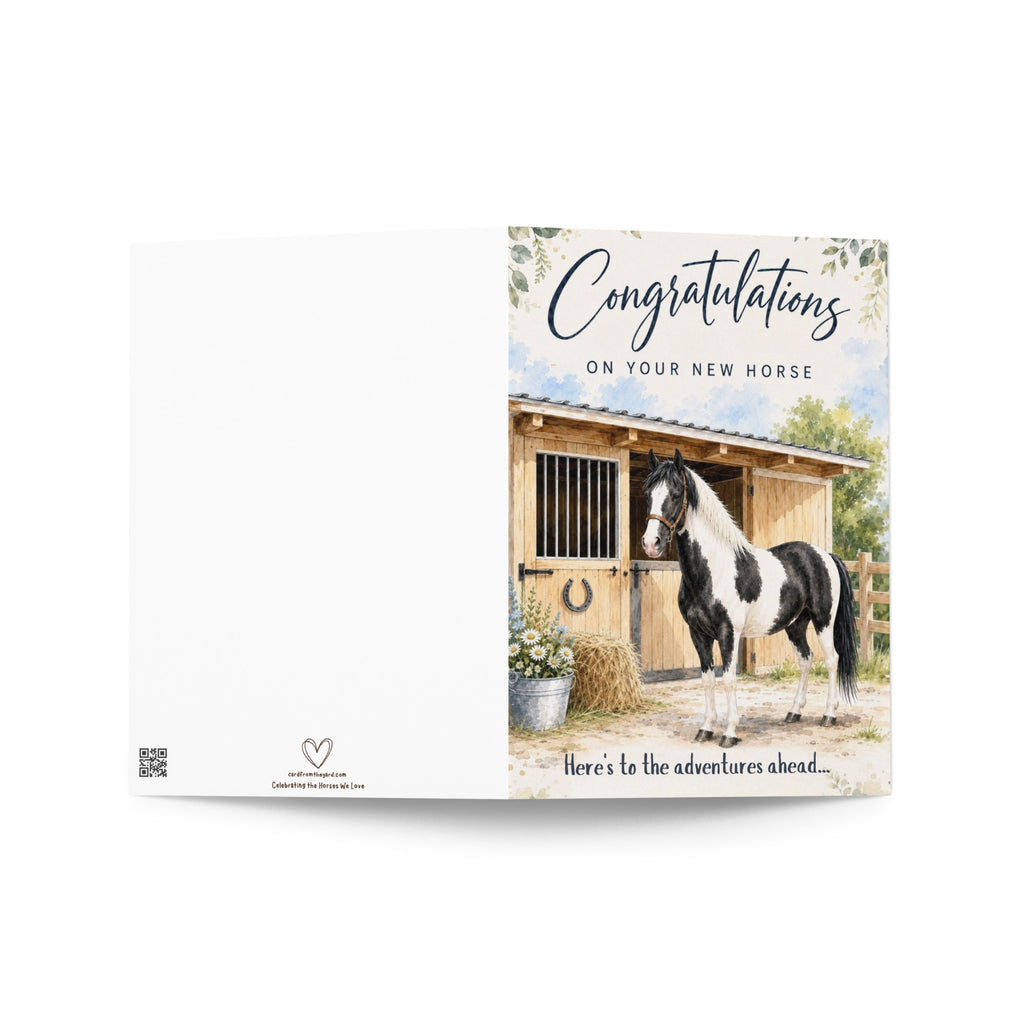 New Horse Day Card — Congratulations on Your New Horse