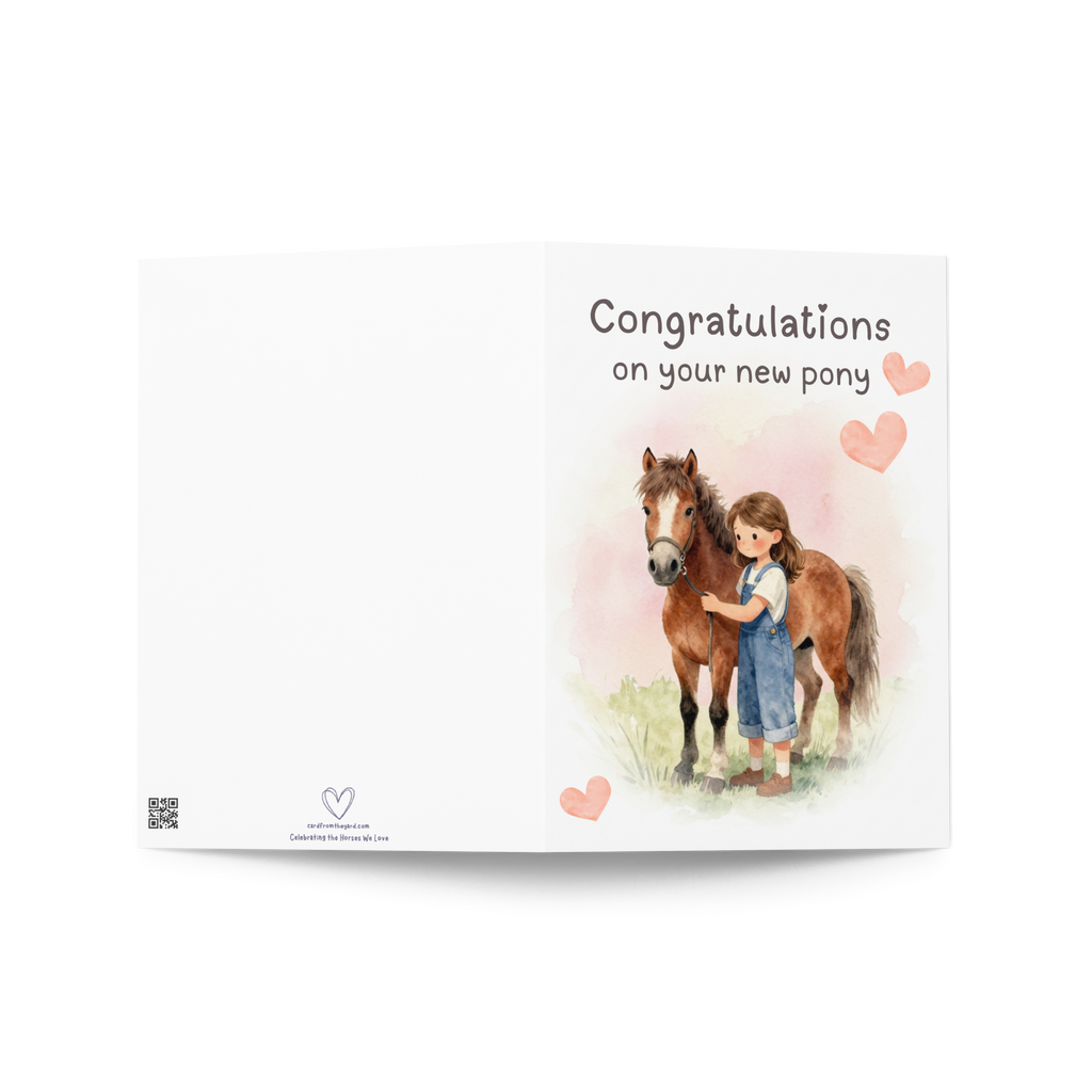 New Pony Day Card — Congratulations on Your New Pony