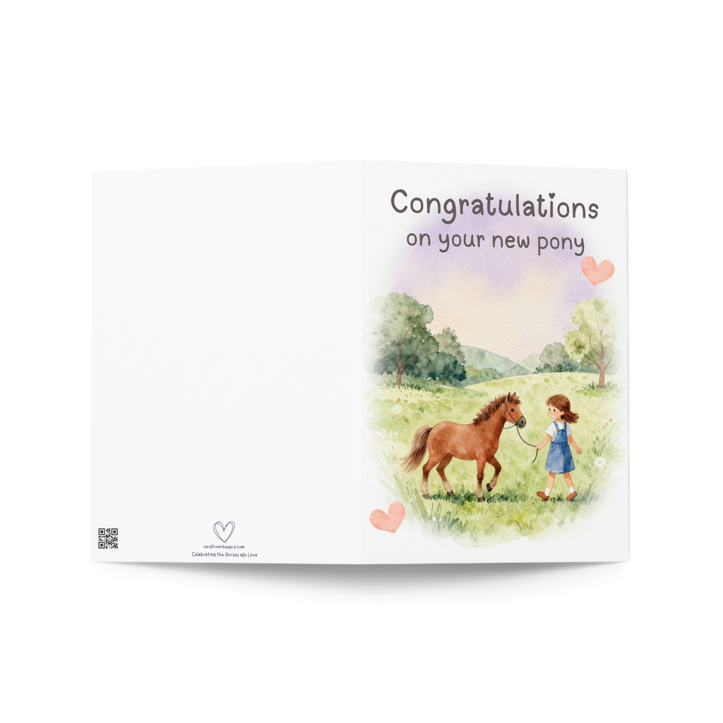 New Pony Day Card — Congratulations on Your New Pony
